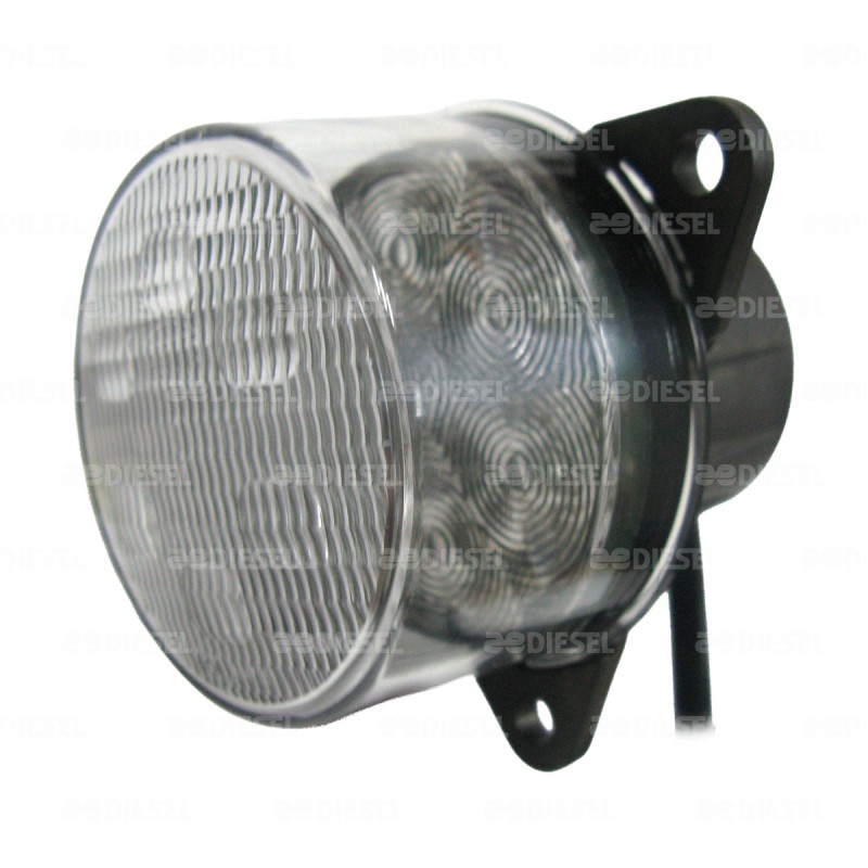 PLAFÓN 24V 6 LEDS ÁMBAR 55MM M/CRISTAL