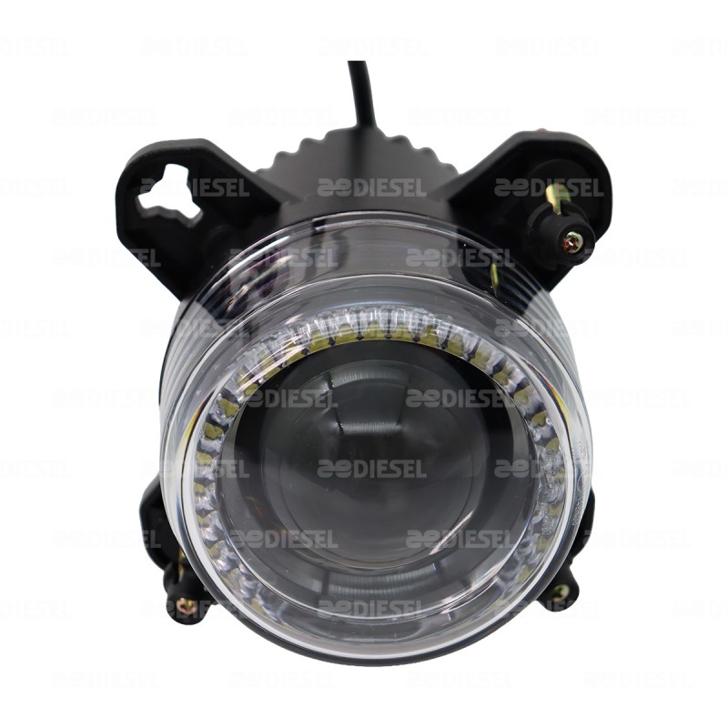 FARO 12/24V LED 90mm LUZ ALTA CON ARO