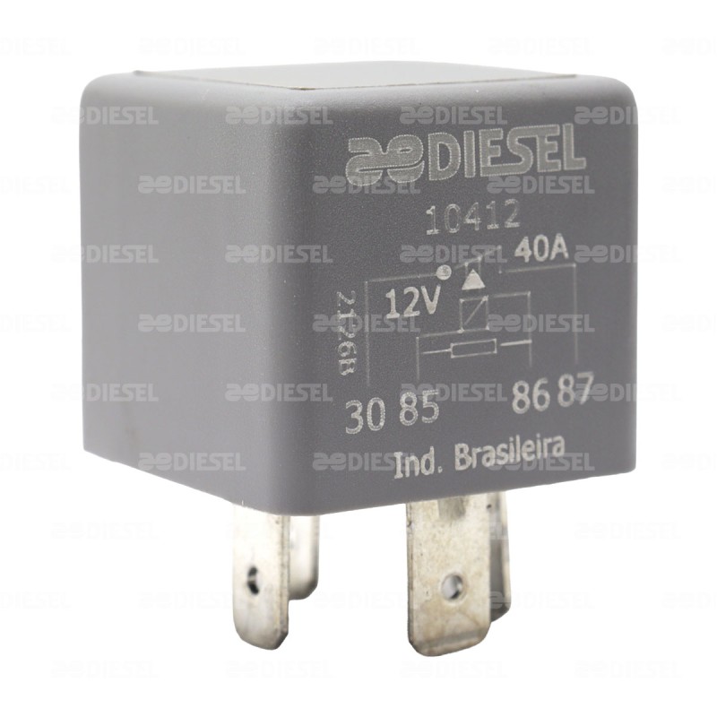 RELEVADOR 12V 4T 30/40A SIN BASE 0332019103