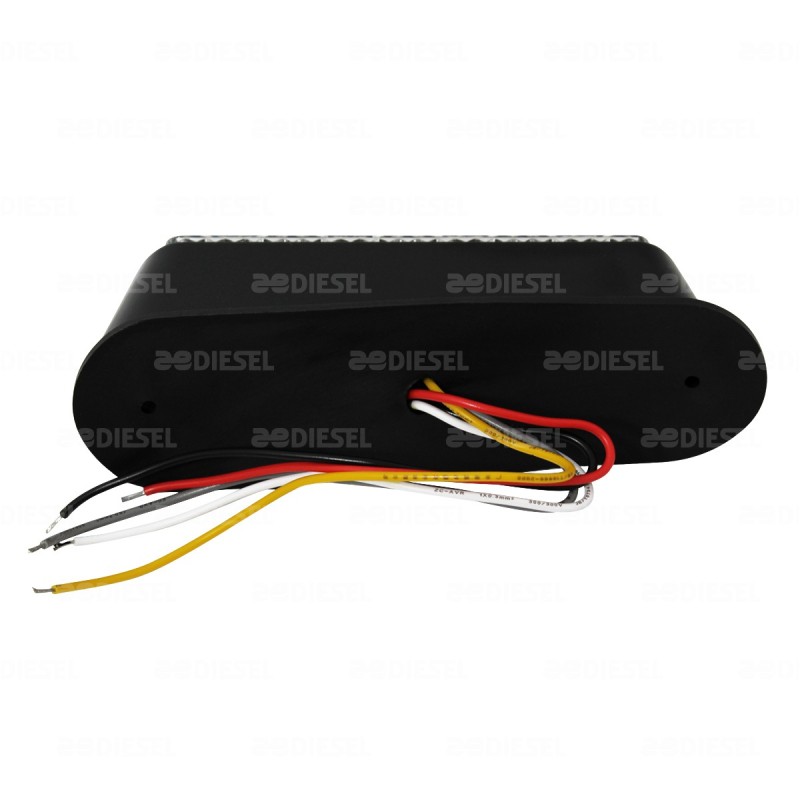 PLAFÓN 10V/30V LED STROBO ROJO MICA BLANCO