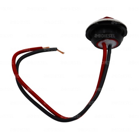 PILOTO 12/24V 3/4" 1 LED ROJO CROMADO