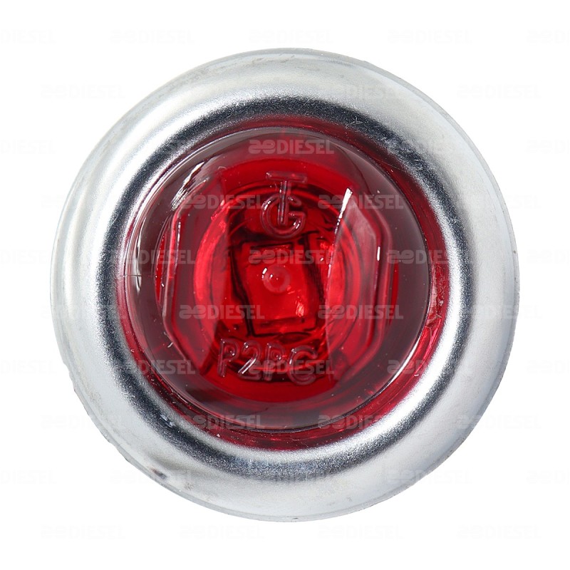 PILOTO 12/24V 3/4" 1 LED ROJO CROMADO