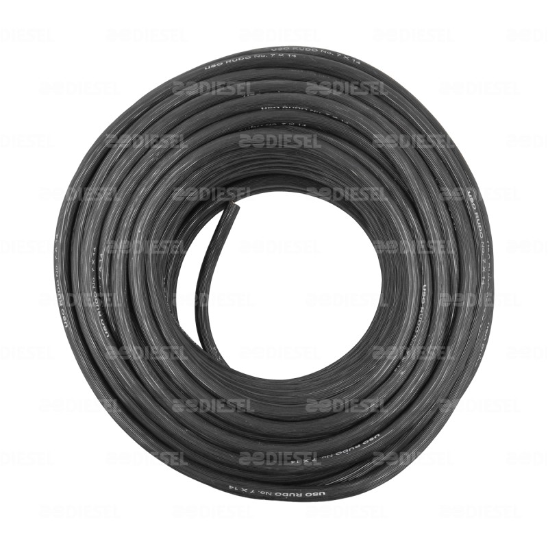 CABLE 7 HILOS ROLLO 50MT USO RUDO 7X14