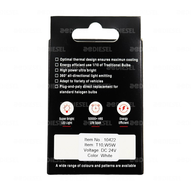 FOCO PELLIZCO LED 24V 360° BLANCO JGO