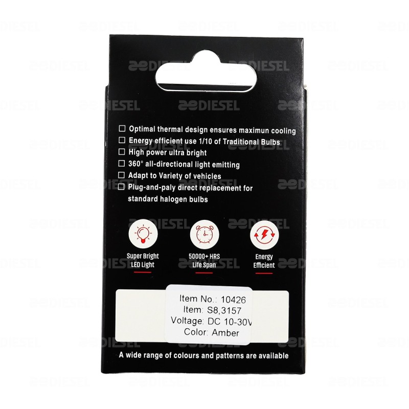 FOCO 3157 12V LED AMBAR 360° JGO