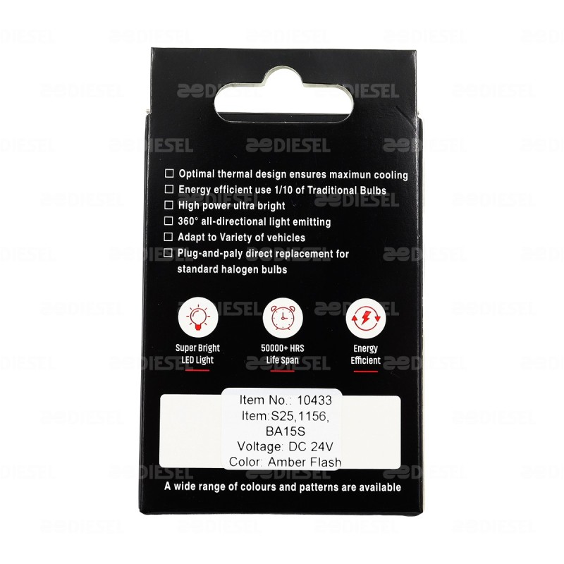 FOCO 1141 24V LED AMBAR STROBO 1P PD