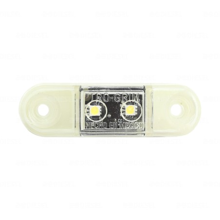 PLAFÓN 12/24V 2LED BLANCO LATERAL AYCO