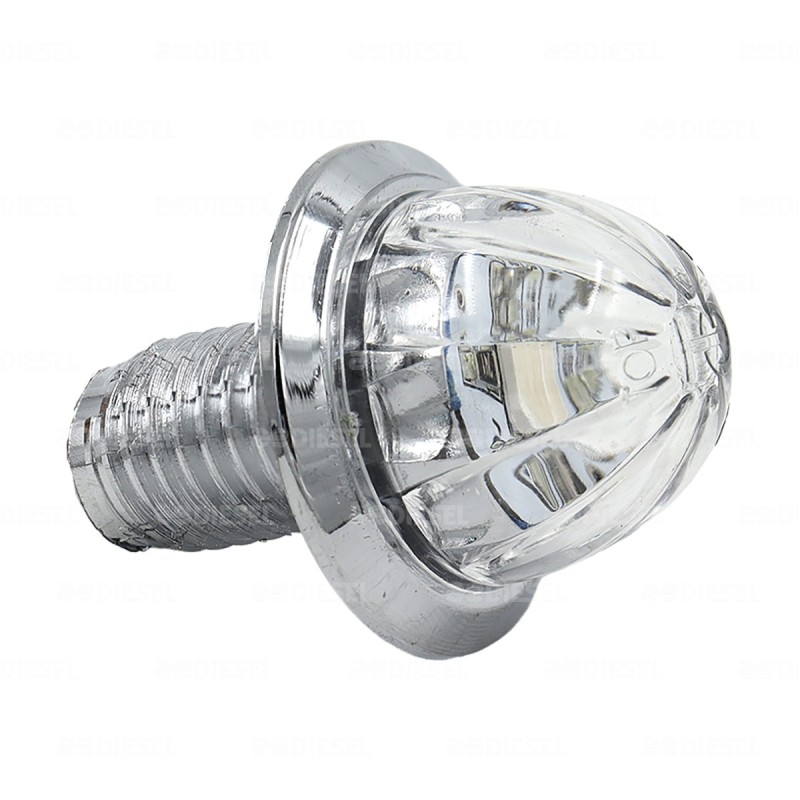 PLAFÓN PILOTO 12/24V 1 LED 3/4" CROMADO ÁMBAR/CIAN