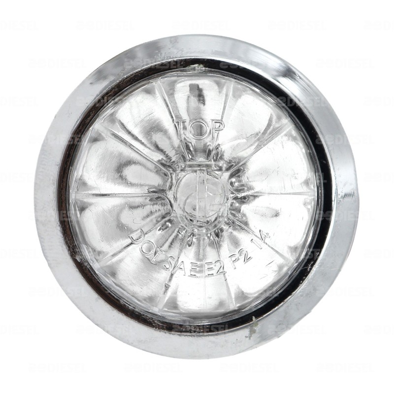 PLAFÓN PILOTO 12/24V 1 LED 3/4" CROMADO ÁMBAR/AZUL