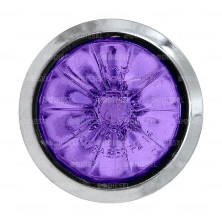 PLAFÓN PILOTO 12/24V 1 LED 3/4" CROMADO MORADO