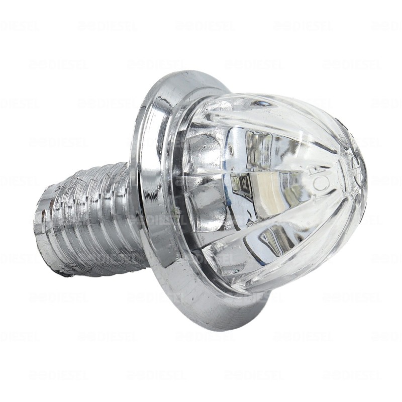 PLAFÓN PILOTO 12/24V 1 LED 3/4" CROMADO VERDE