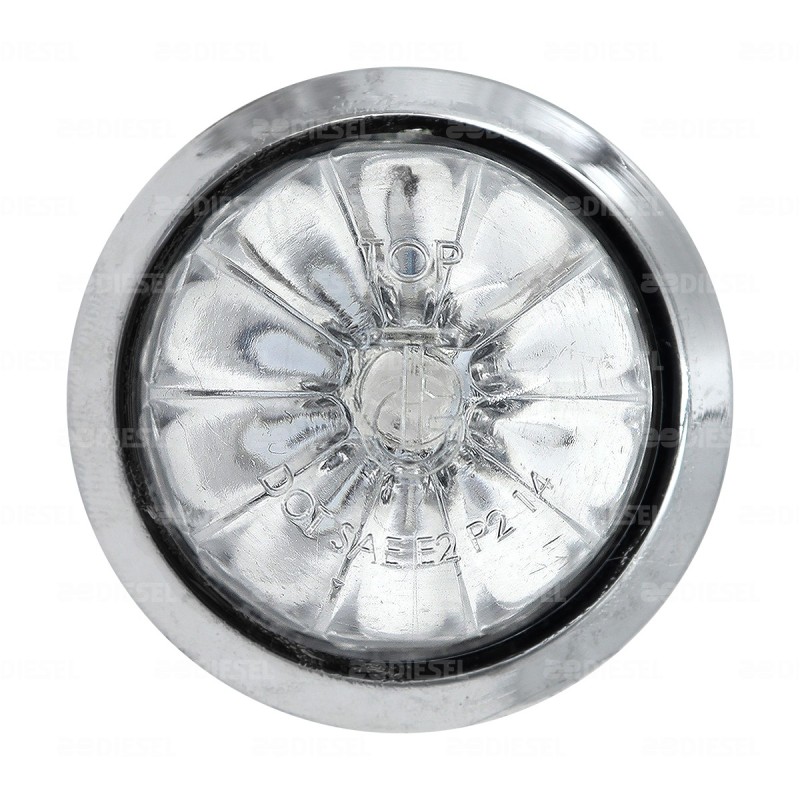 PLAFÓN PILOTO 12/24V 1 LED 3/4" CROMADO ÁMBAR/VERDE