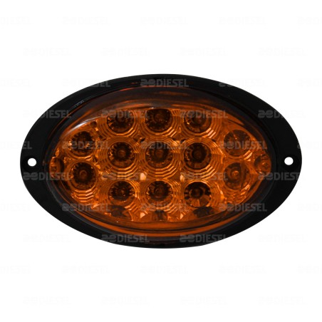 PLAFÓN 12V LED ÁMBAR AYCO OVALADO