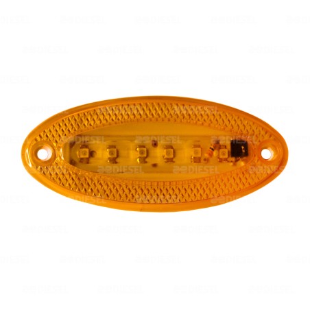 PLAFÓN 12/24V 6 LED ÁMBAR IRIZAR