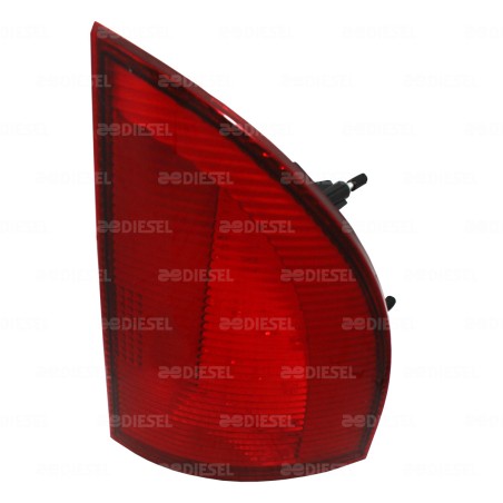 CALAVERA 24V PICUDA LED DERECHO ROJO BUS320