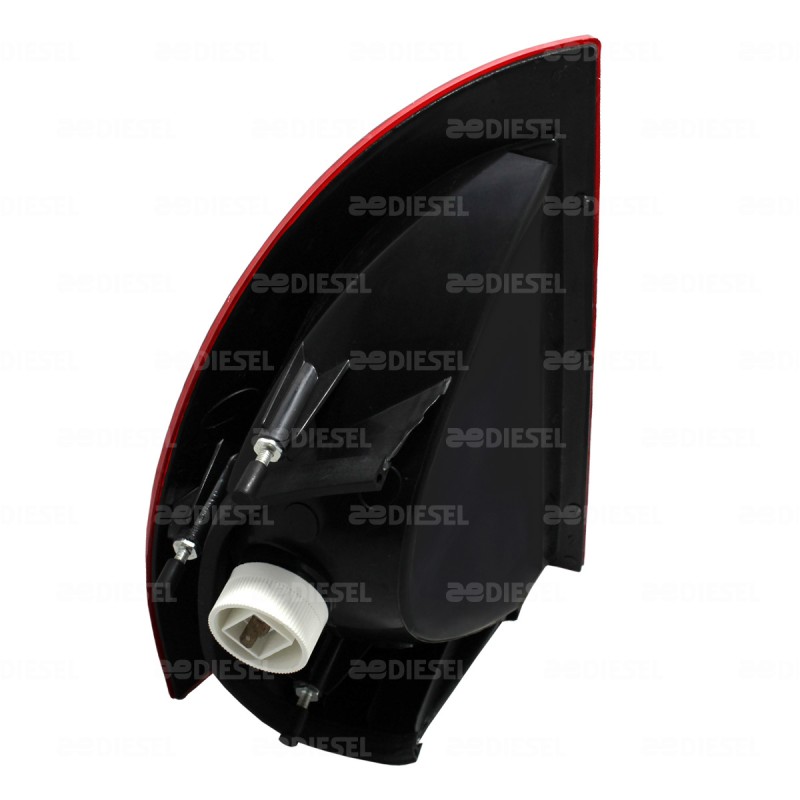 CALAVERA 24V PICUDA LED DERECHO ROJO BUS320