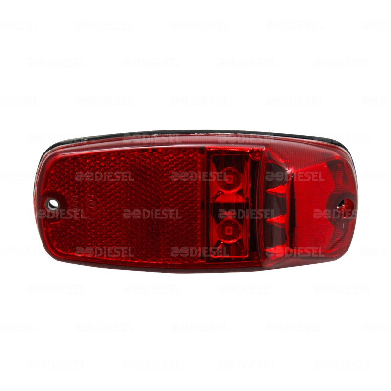 PLAFÓN 24V 5 LED ROJO G7 LATERAL 2 FUNCIONES.