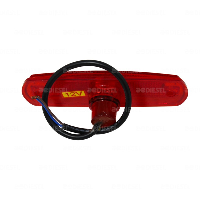 PLAFON 12V 4 LED ROJO 6038