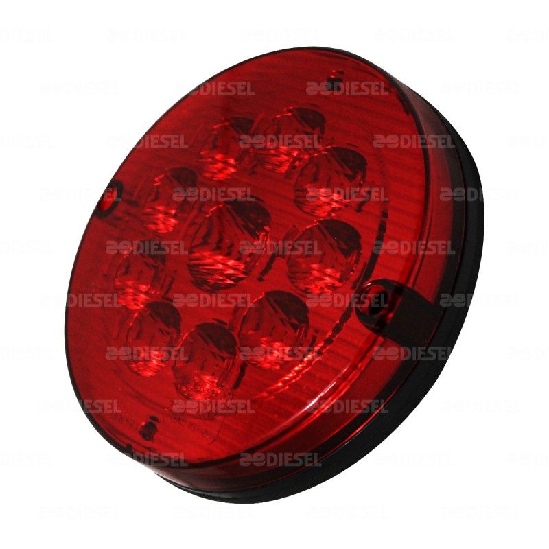 PLAFON 24V LED ROJO 155MM 6010