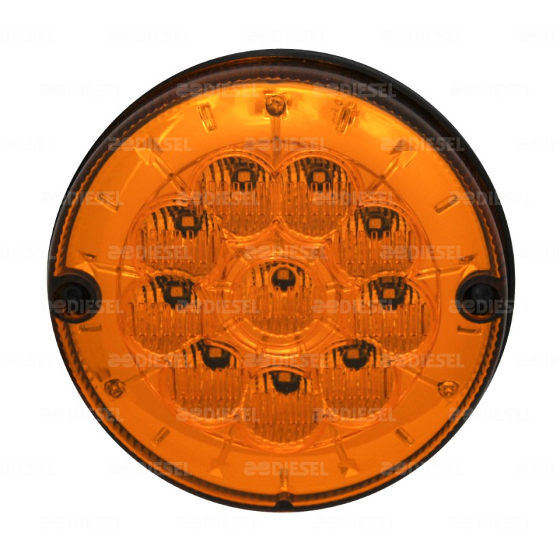 PLAFÓN 24V LED ÁMBAR 125MM