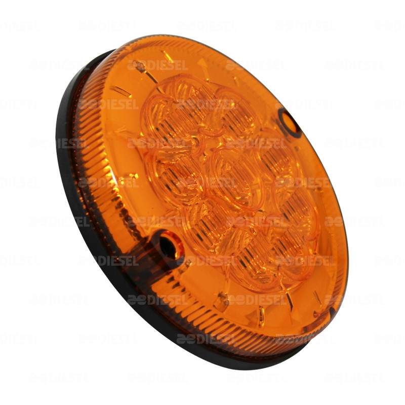 PLAFÓN 24V LED ÁMBAR 125MM