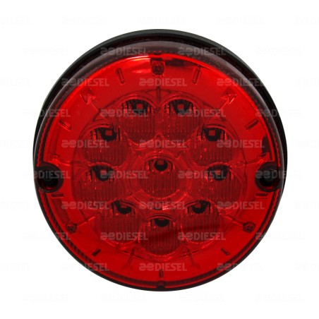 PLAFÓN 24V LED ROJO 125MM 2P