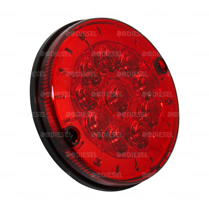 PLAFON 24V LED ROJO 125MM 2P