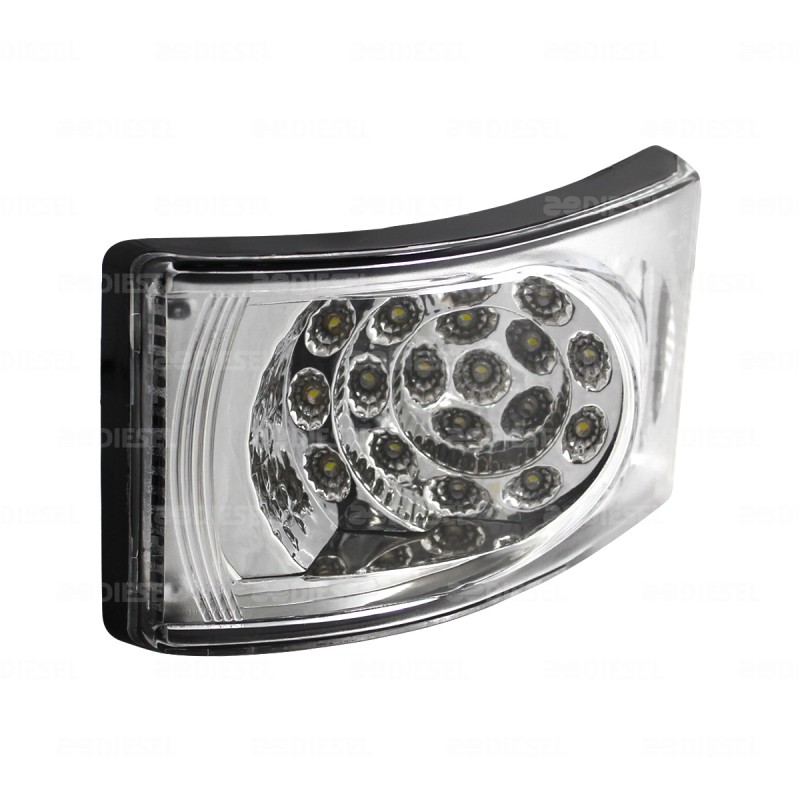 PLAFON 24V LED AMBAR M/CRISTAL ENVOLVENT