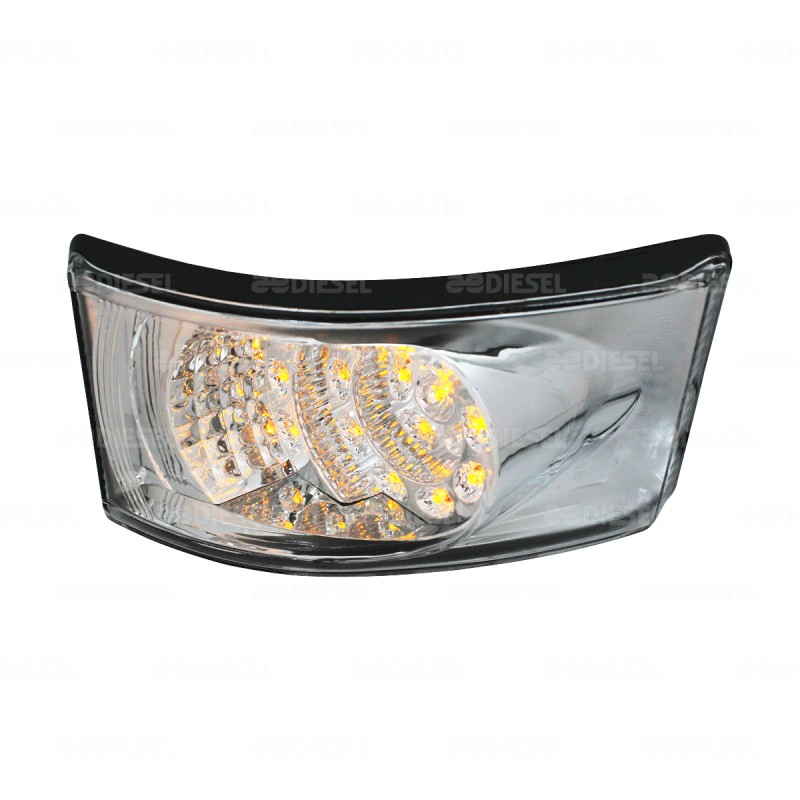 PLAFON 24V LED AMBAR M/CRISTAL ENVOLVENT