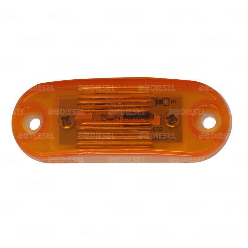 PLAFON 12V/24V LED AMBAR C/TER=4665=6399