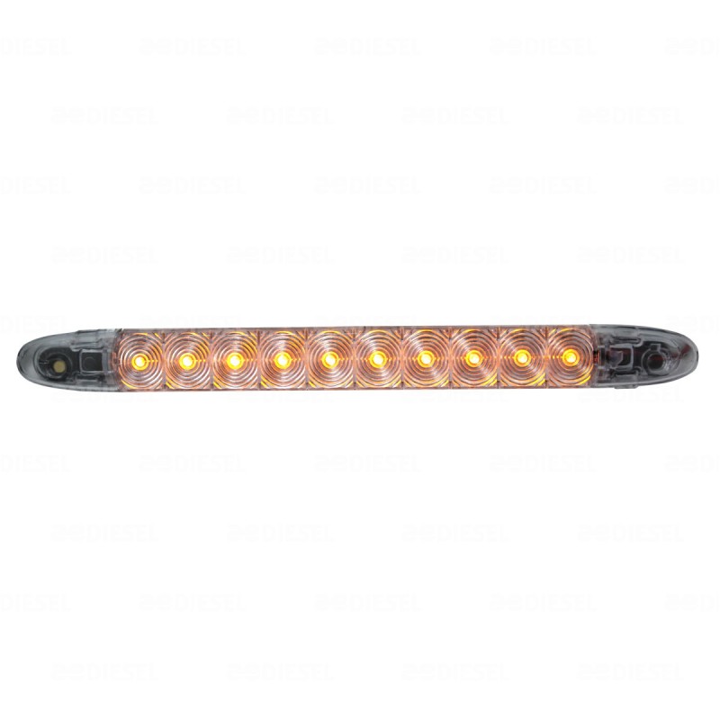 PLAFÓN 12V LED ÁMBAR NAVEG MICA CRISTAL