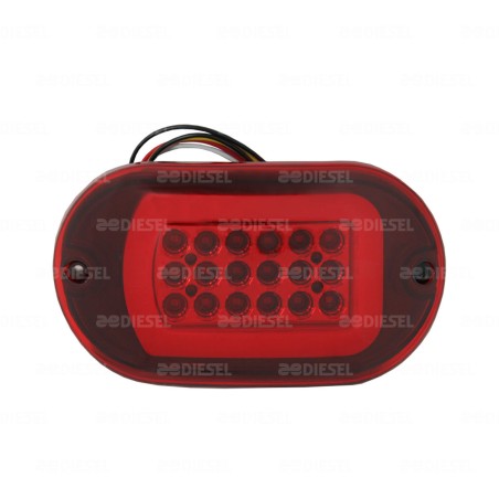 PLAFON 10/30V CURVO LED NEON ROJO